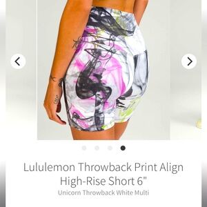 Tie-Dye Rare Lululemon 6in Align Short 🍋